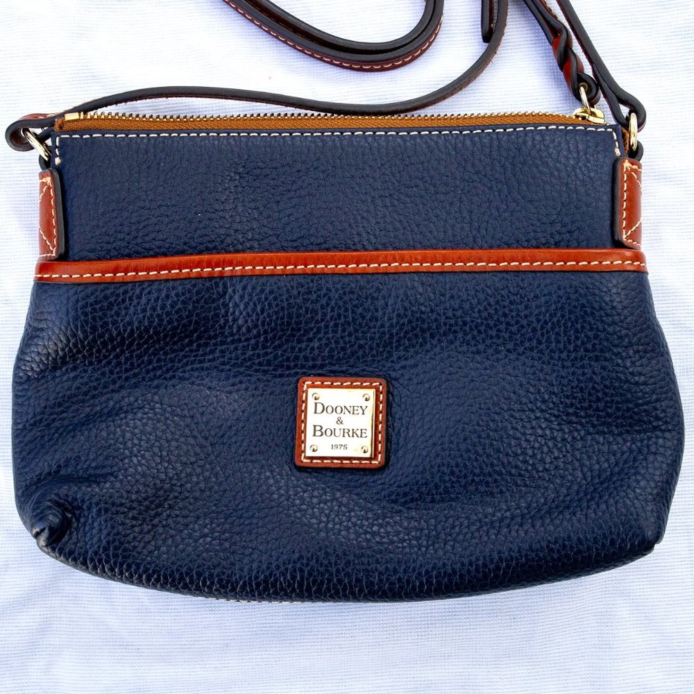 Dooney & Bourke Pebble Grain Ginger Crossbody Pouchette, Small